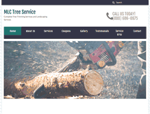 Tablet Screenshot of mlctreeservice.com